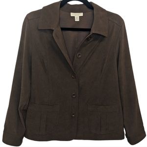 Appleseed's Petite Brown Blazer Suit Jacket 🍂 Size 10P